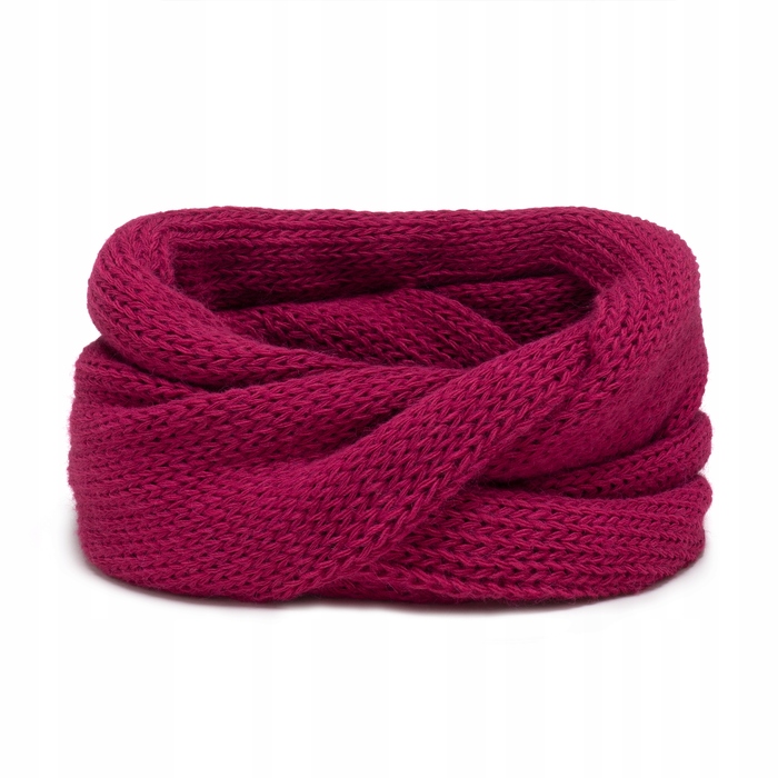 Комплект Imperium: шапка та шарф-гольф, універсальний розмір, рожевий