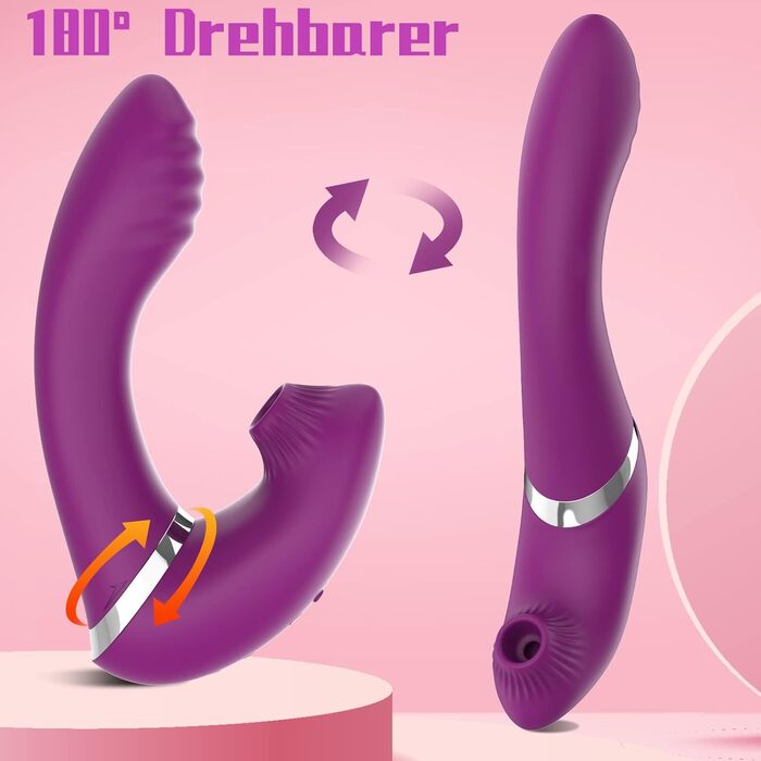 Вібратор G-Punkt 3 в 1: тихий, потужний, з 7 режимів та функцією імпульсу. Іграшка для дорослих з силікону для жінок та пар.