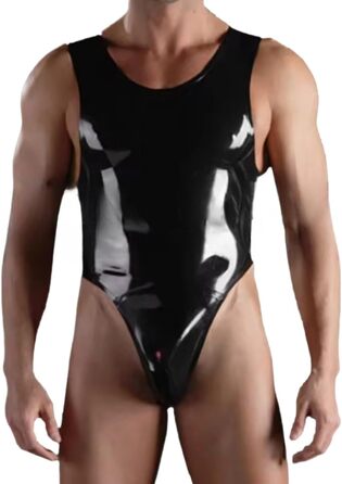 Латексний боді для чоловіків VIYOLI, білий, розмір L