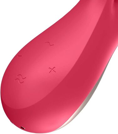 Вібратор Satisfyer Mono Flex Connect App G-Punkt | З преміум-силікону | Стимулятор клітора та G-точки | Інтимні іграшки для жінок | Швидка зарядка | Вібратор для жінок червоний