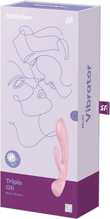 Вібратор для жінок Satisfyer Triple Oh G-Punkt з 3 моторами | Гінекологічний вібратор | Водостійкий (IPX7) | 20 режимів | Рожевий