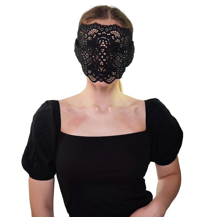 Чорна маска на обличчя з мереживом та стразами для жінок, елегантна венеціанська маска для карнавалу, Хелловіну, косплею, костюмованих вечірок, чорний колір