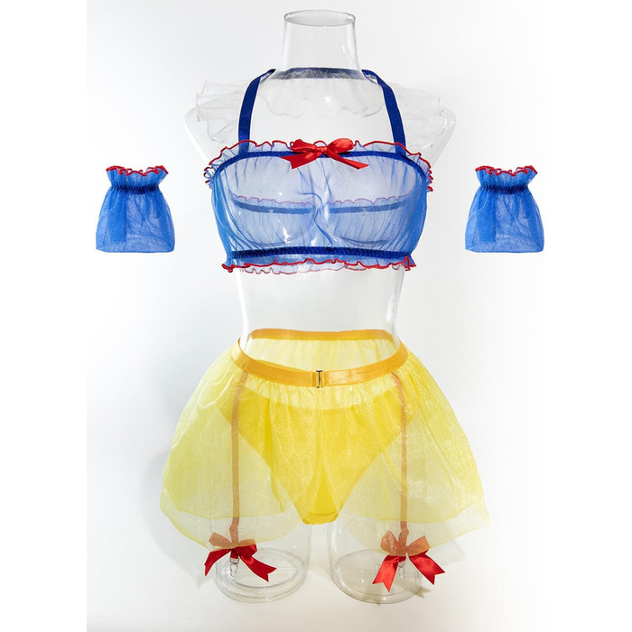 Костюм для косплею Oludkeph Prinzessin: жіночий набір з 7 елементів, ролеві ігри, спідниця, мереживо, блакитний