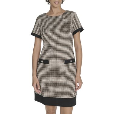Сукня Tommy Hilfiger жіноча короткий рукав Scuba Crepe Multi (40, коричневий)