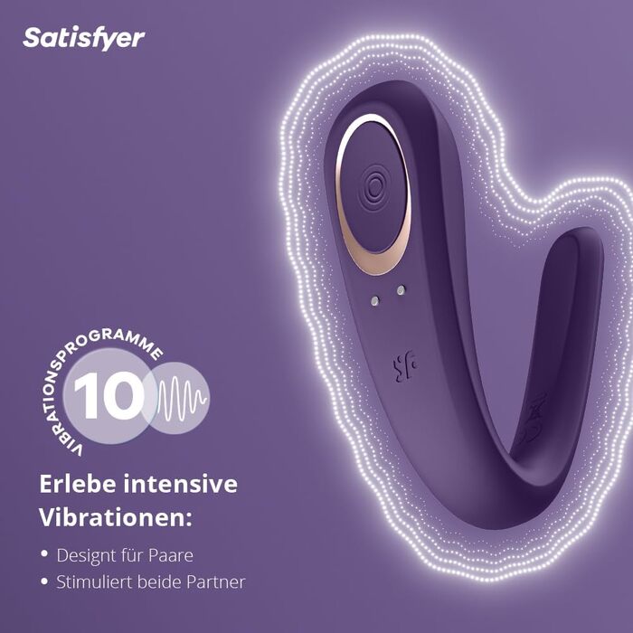 Satisfyer Paar-Vibrator: вібратор для пар | Медичний силікон | Стимулятор для жінок та чоловіків