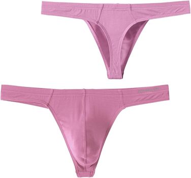 Тангі (BIATWOWR) - чоловічі труси-сліпи з еластичного матеріалу без етикетки, рожеві (3XL)
