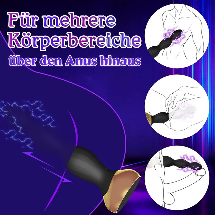 Електростимулятор для ануса, анальні кульки, ланцюжок, вібратор простати для чоловіків, іграшки для секса