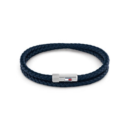 Шкіряний браслет Tommy Hilfiger для чоловіків з магнітною застібкою, синій
