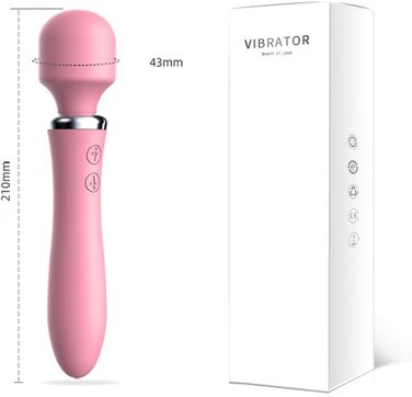 Масажер вібраційний Jpscor для жінок, 2-в-1, електричний, 10 режимів, для дорослих