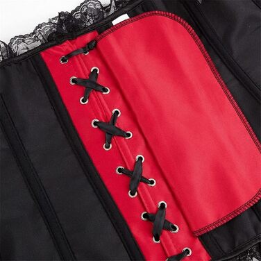 Жіноче корсетне прилягання з атласу/брокату, на шнурівці, корсет з кісточками, розмір S-6XL 32-34, бордовий