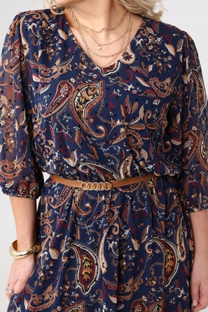 Коктейльна шифонова сукня міді FEMIMODA, розмір 44