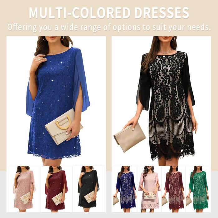 Чорна сукня для вечірнього виходу: коктейльна, з паєтками та мереживом, розмір XXL