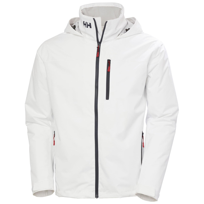 Чоловіча утеплена куртка-мідлеєр Helly Hansen Midlayer Crew Jacket 2.0 з капюшоном, водонепроникна outdoor-куртка, біла, розмір 4XL
