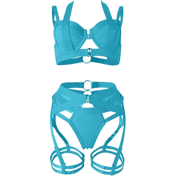 Сексуальна жіноча спідня білизна Dessous: комплект Baby Doll з мереживом, корсет, бюстгальтер, великі розміри