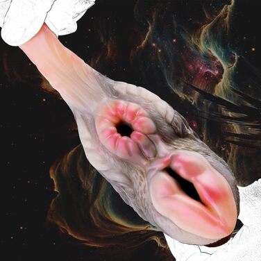 Реалістичний мастурбатор Seckoe Tier з анусальним тунелем та анатомією тваринної вагіни (G6193, Камелеон)