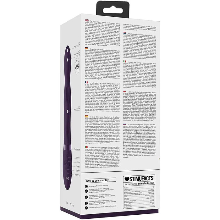 Rabbit Vibe Leben-G Spot - вібратор для жінок, ліловий