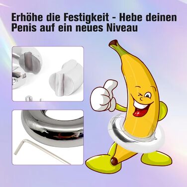 Сталевий розтягувач яєчок Jinqian 420г - важкий, для чоловіків, сталевий кільце для яєчок, аксесуар для BDSM