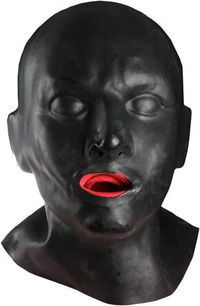Маска для голови Hipipro Latex, доросла, повна маска з фіксатором для носа та рота
