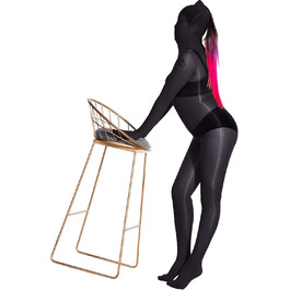 Боді-комбінезон BESYFAY чорного кольору з нейлону, унісекс, з рукавичками та 5 пальцями, цілісний