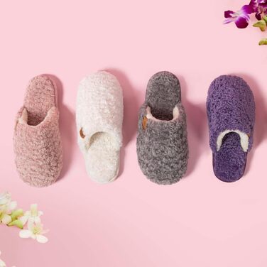 Жіночі домашні капці EverFoams з м'якого штучного альпака, рожеві, розмір 40/41 EU