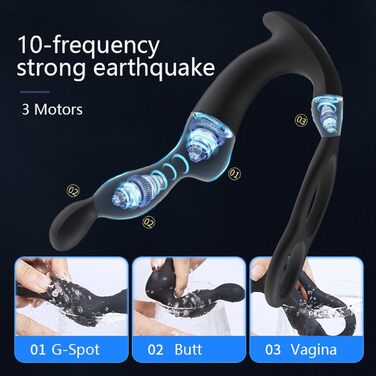 Вібратор для анусу, масажер простати, сексуальна іграшка для дорослих