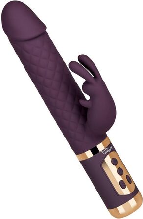 Перлинний вібратор EIS з ромбовим візерунком | Водонепроникний (IPX7) та перезаряджуваний секс-іграшка | 7 програм вібрації та 5 рівнів ротації | Зі шкірно-дружнього силікону | 23,5 см