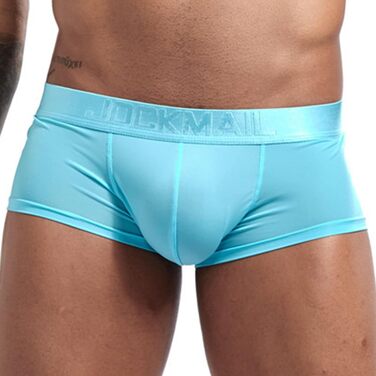 Чоловіча труси боксер з м'якої тканини, дихаюча, ретро-стиль, 7 шт. в упаковці (XXL, блакитний)