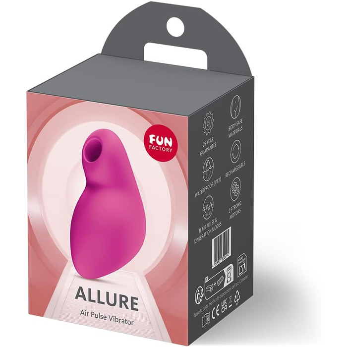 Fun Factory Allure – Вібратор для жінок з повітряним тиском та вібрацією | Водонепроникний IPX7, USB-C зарядка
