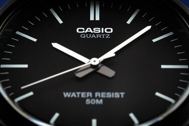 Наручний кварцовий годинник Casio Collection унісекс з полімерним ремінцем, чорно-сріблястий