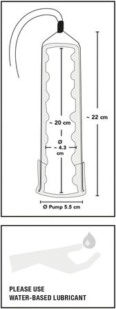 Насос для ерекції Orion - інтенсивний вакуумний насос для чоловіків, для тренування потенції, імітація орального сексу, перезаряджається, прозорий/чорний (6-piece set)
