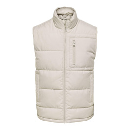 Чоловічий стібаний жилет Only & Sons Onsjake Quilted Vest Otw, сріблястий