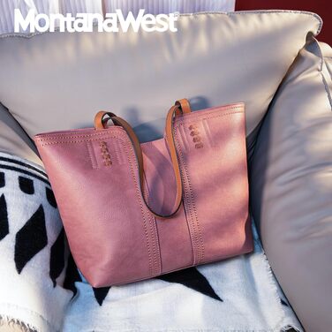 Жіноча сумка-шопер Montana West Hobo великого розміру з ручкою, колір Mauvewood Pink