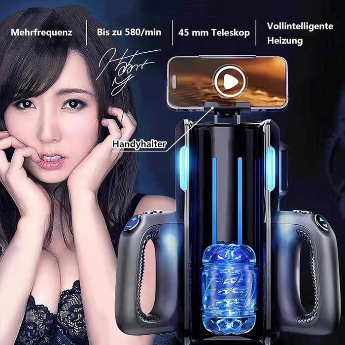 Електричний мастурбатор для чоловіків: чаша з 10 функцій, телескопічний, масажний, портативний