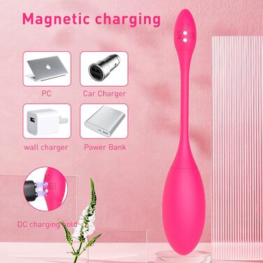 Вібратор для чоловіків та жінок з керуванням через додаток, стимулятор простати, силікон, 3 режими струму та 10 вібраційних режимів