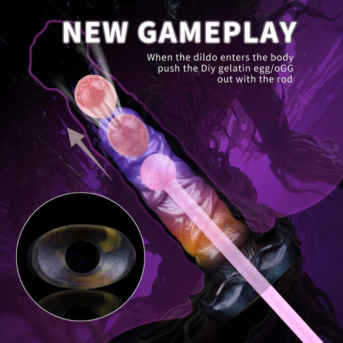 Анальний дildo Hrekssi Alien Ovipositor з набором 5 перлин для ануса, масажер G-Spot та простати, секс-іграшка для жінок, чоловіків та пар