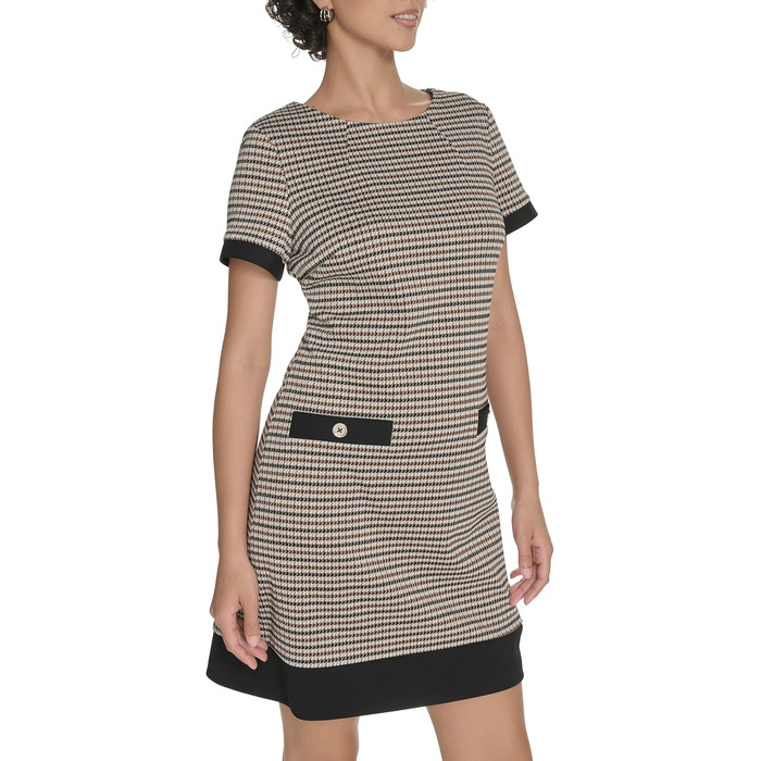 Сукня Tommy Hilfiger жіноча короткий рукав Scuba Crepe Multi (40, коричневий)