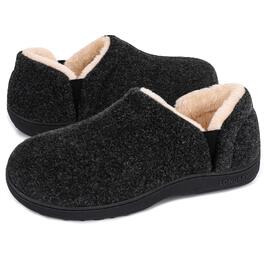 Чоловічі теплі зимові капці LongBay з ефектом пам'яті (Memory Foam), закриті тапочки, темно-сірі, розмір 42/43 EU