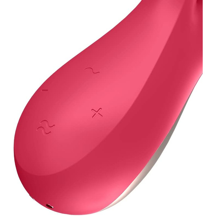 Вібратор Satisfyer Mono Flex Connect App G-Punkt | З преміум-силікону | Стимулятор клітора та G-точки | Інтимні іграшки для жінок | Швидка зарядка | Вібратор для жінок червоний