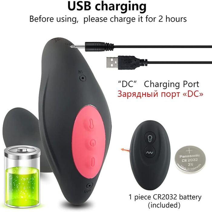 Надувний анальний вібратор з пультом дистанційного керування. 10 режимів вібрації, стимуляція G-точки та простати. Іграшки для дорослих для чоловіків, жінок, пар