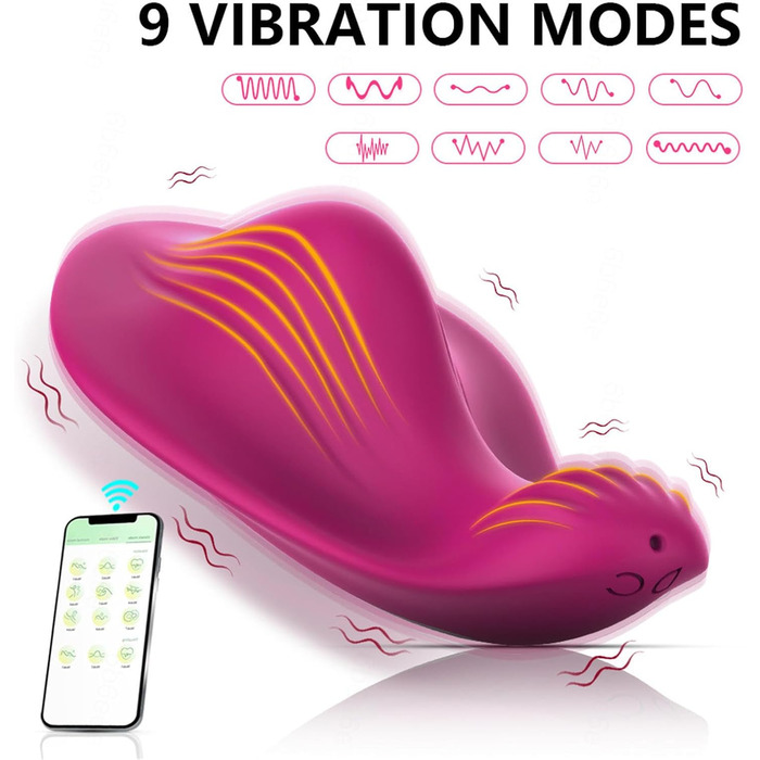 Вібратор для жінок та пар з 9 режимів вібрації та пультом дистанційного керування (APP)