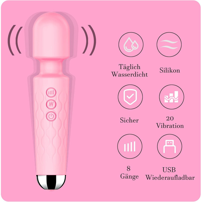 Вібратор дилда для жінок, G-точка, стимуляція клітора, 8 режимів, набір вібраторів, рожевий колір