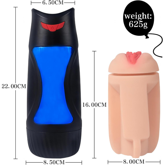 Масажер для чоловіків з 10 вібраціями та 2 режимами, 3D силікон, стимулятор пеніса