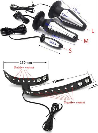 Анальний плагін з електрозбудженням, кільце для статевого члена, SM-іграшка для пар, дорослим