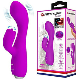 Вібратор Pretty Love Doreen Rabbit - фіолетовий, 166 г