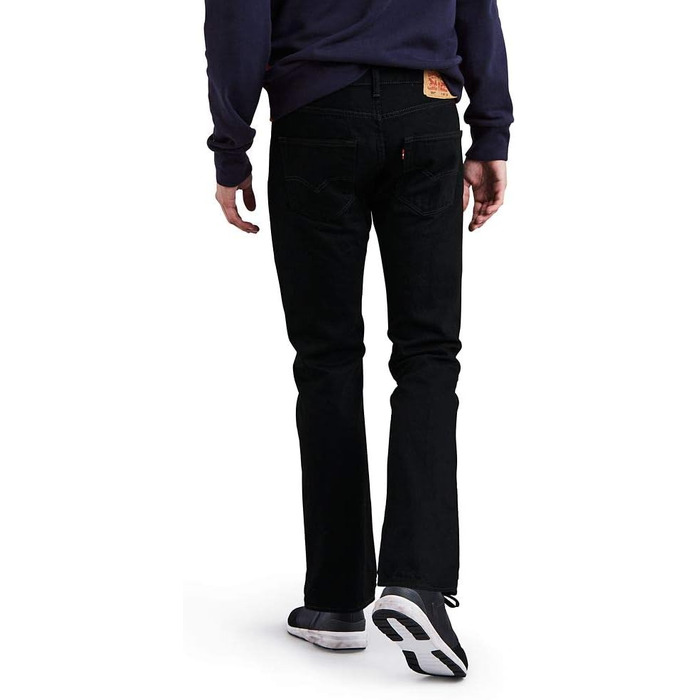 Чоловічі джинси Levi's Stonewashed Black, розмір 31W / 32L, чорні з ефектом потертості