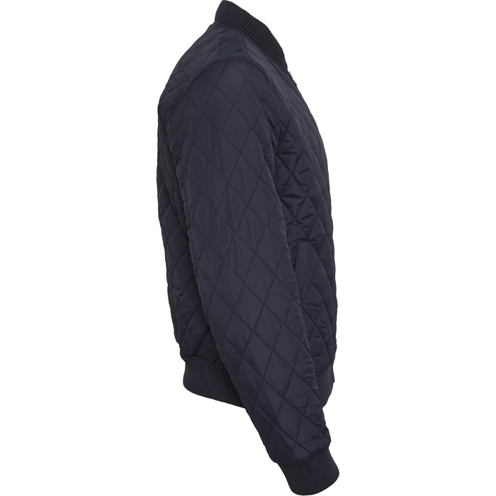 Чоловіча стібана куртка Urban Classics Diamond Quilt, темно-синя, розмір 5XL