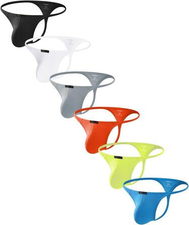 Танга чоловічі Casey Kevin (XL, багатоколірні) - 6 шт. у пакунку