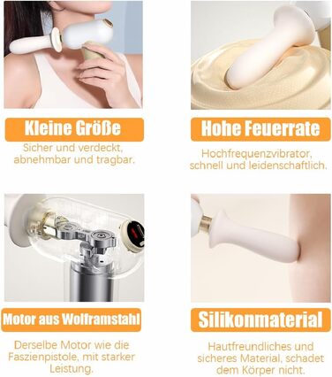 Анальний вібратор-телескоп Jpscor для жінок: 8 режимів, стимулятор G-точки, функція удару, силікон