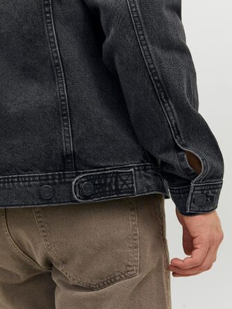 Чоловіча джинсова куртка JACK & JONES чорного кольору, розмір XXL