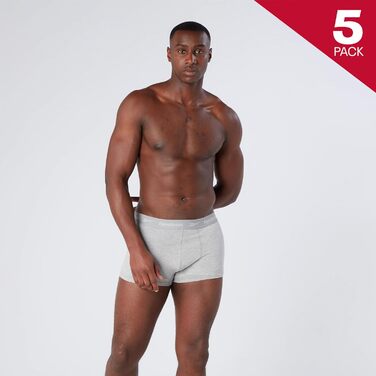 Боксери чоловічі Reebok (5 штук) L чорний/білий/сірий/темно-синій/вугільний марль